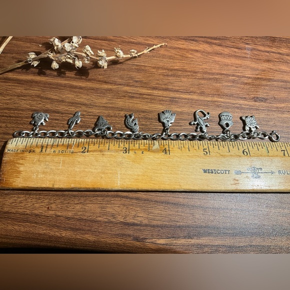 Sterling Silver Southwestern Charm Bracelet - Picture 5 of 10